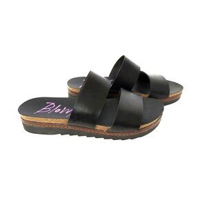 blowfish womens "malibu" slide on 1.25" platform sandals size 6m